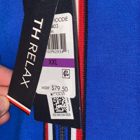 NWT Tommy Hilfiger zip front hoodie - Picture 2 of 5